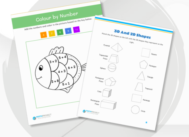 free math worksheets kindergarten - mathproject