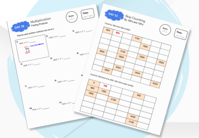 free math worksheets - mathproject